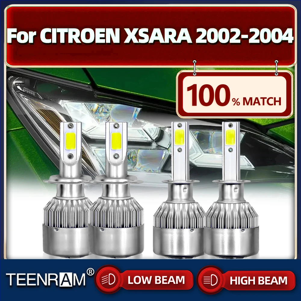 

Canbus LED Headlight Bulbs 240W 40000LM High Low Beam Auto Lamps H1 H7 Turbo Car Lights For CITROEN XSARA 2002 2003 2004