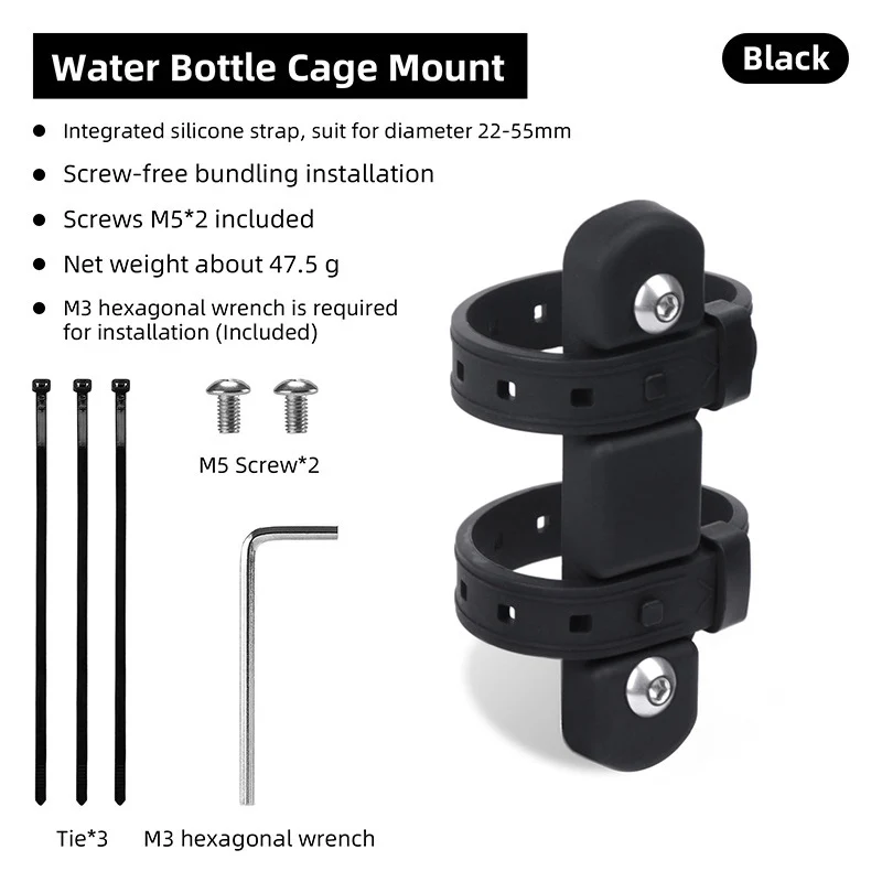 Cycling Bottle Holder Adapter Silicone Gel Road MTB Kettle Cage Conversion Base Without Hole Installation Fixing Bike Bottle bicycle water bottle cage