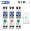 TUYA smartlife 1- 63A TOMZN 1P+N WIFI Smart Switch Energy Meter Kwh Metering Monitoring Circuit Breaker Timer Relay MCB