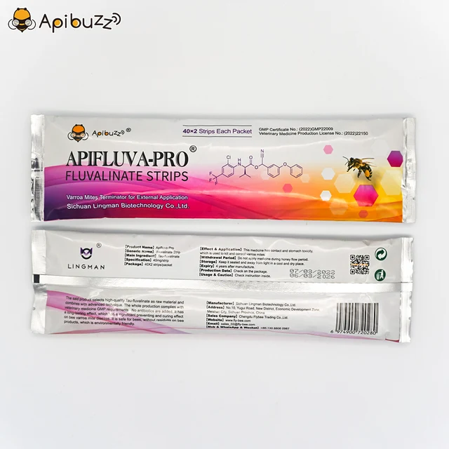 Apifluva-Pro 80Pcs Erőteljes Varroa Atkák Kezelés Fluvalinate Strip-Rezisztens Méhkatka Gyilkos-Kaptárkezelés A Méhészethez - Image 4