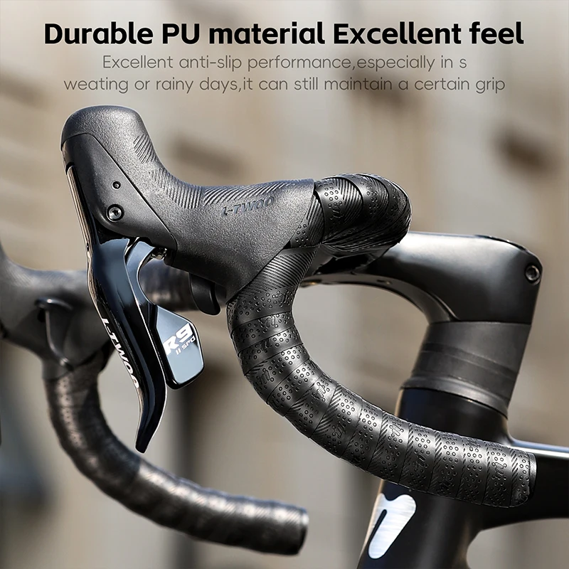 Bike Handlebar Tape Non-Slip PU EVA Antifouling Tapes Plugs Bicycle Accessories
