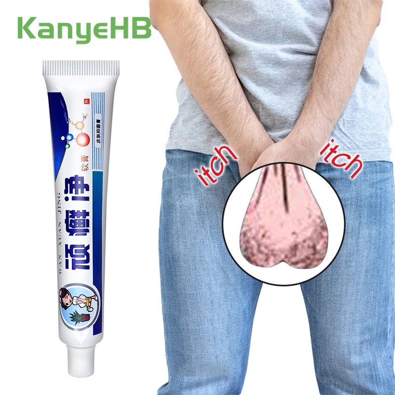 1pc Scrotum Itchy Relief Cream Medical Psoriasis Cream Private Skin Fungal Infection Antibacterial Cream Jock Itch Ointment S016