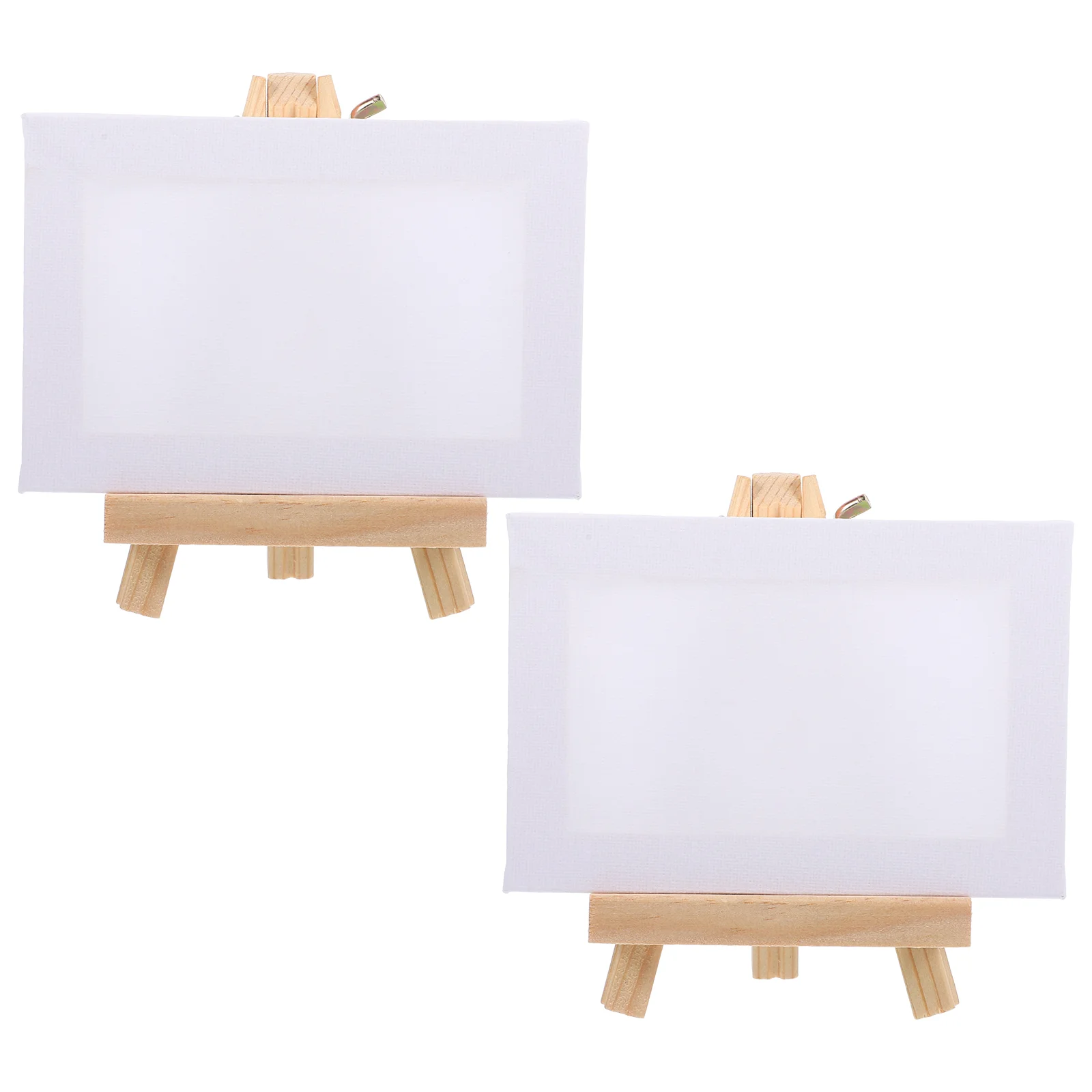 

2 Sets Easel of School Supplies Packaged (10x15 with Picture Frame) Painting Stand for Canvas Card Travel