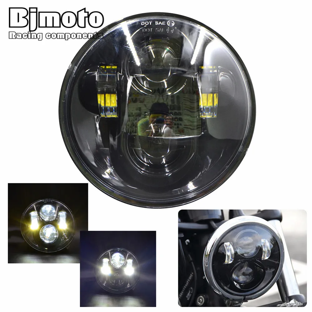 575-inch-led-black-halo-angel-eyes-headlight-for-harley-sportster-1200-883-street-500-750-projector-round-headlamp