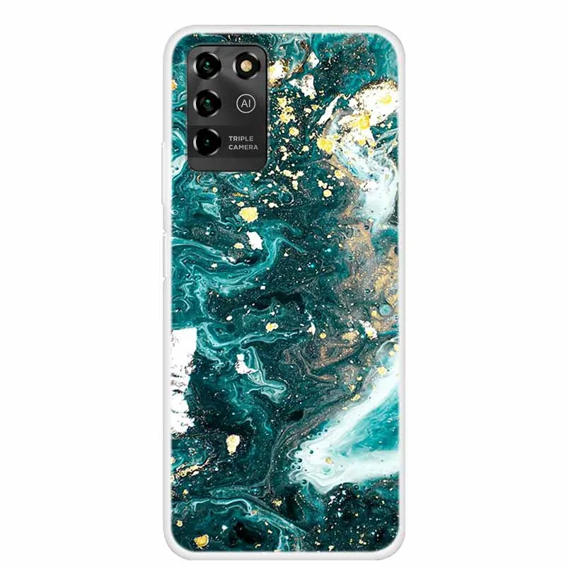 Marble Soft TPU Silicone Clear Phone Case - Transparent Back Cover