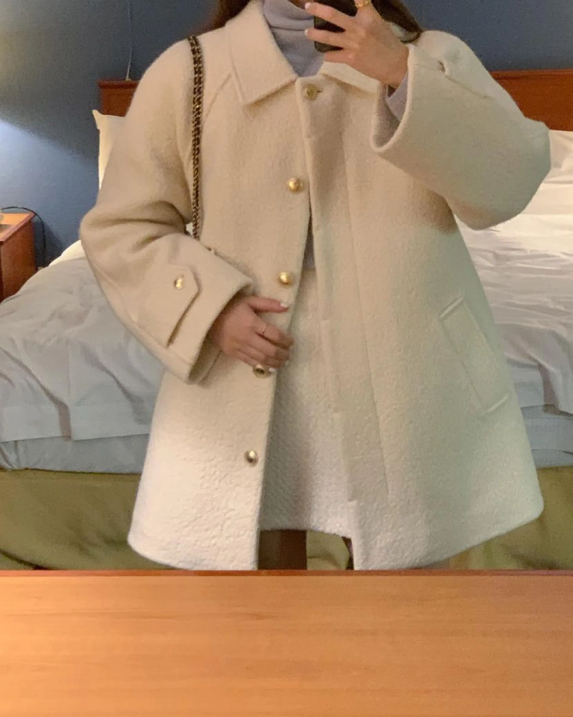 

Lapel Loose Casual Wool Coat Coat Coat