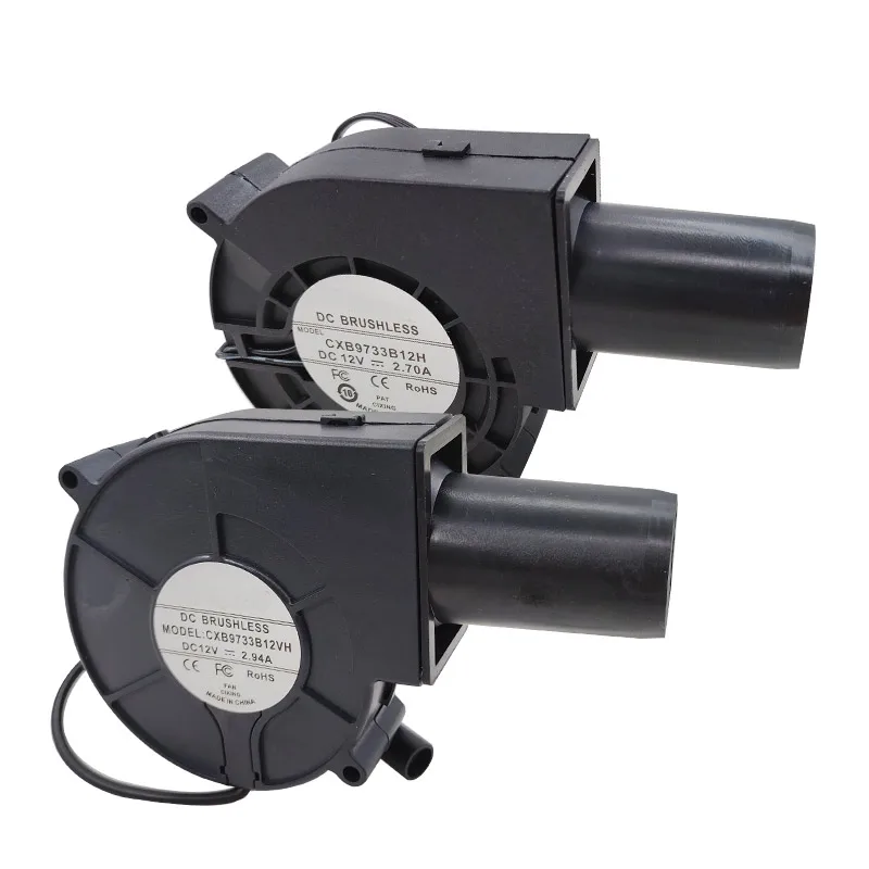 9733 Blower Dc 12V 2.7a High Air Volume Turbo Fan 5500-5800 Rpm Middle Pressure Fan