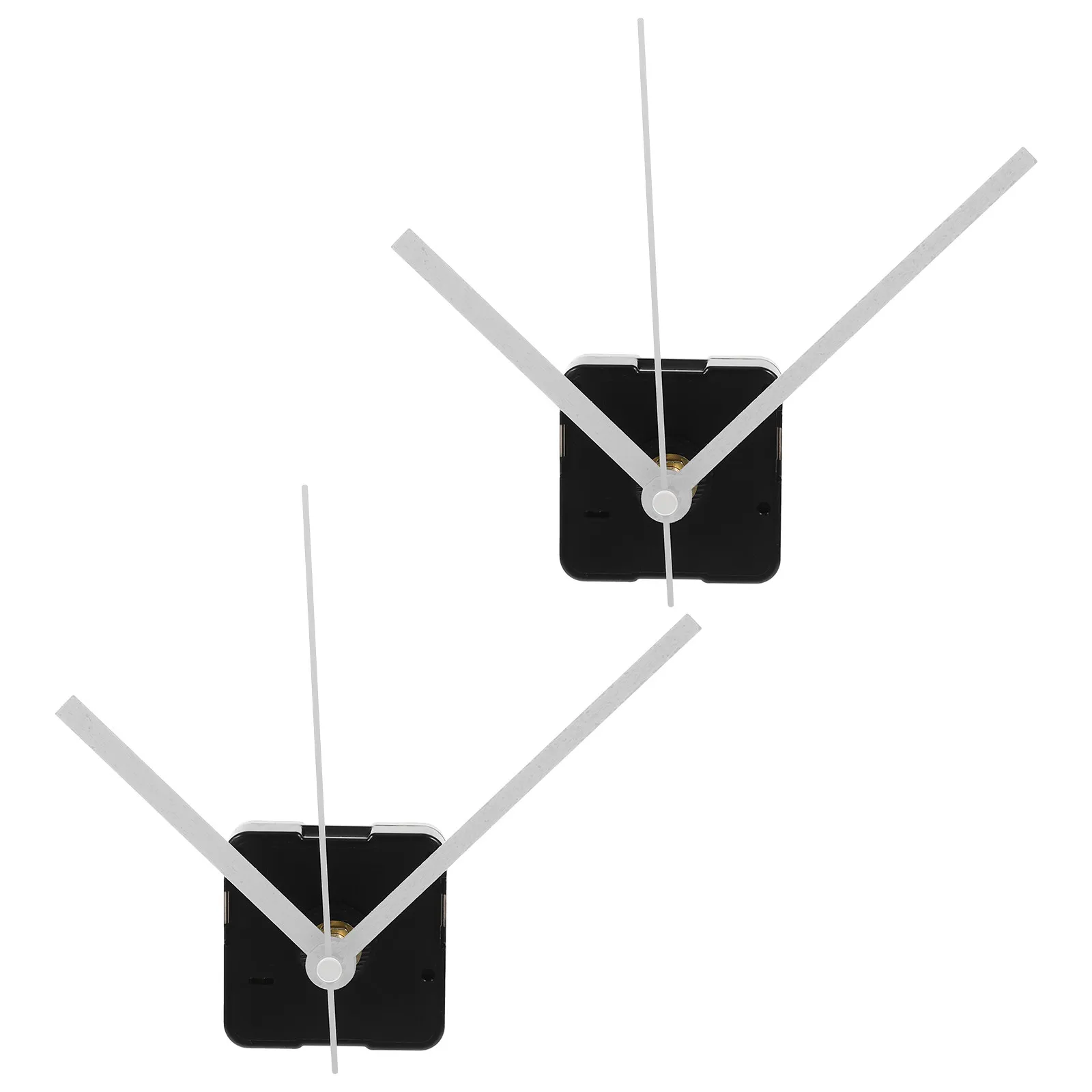 2Pcs 절묘한 디자인 시계 무브먼트 세트 DIY 시계 키트 벽걸이 수리를 위한 튼튼한 플라스틱 무소음 석영 메커니즘