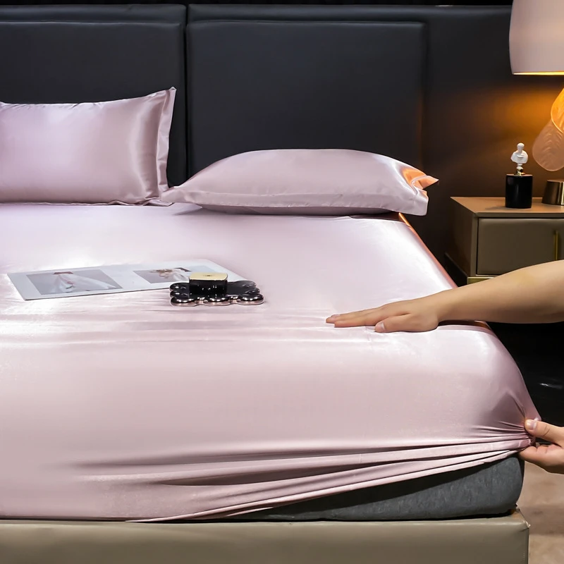 4pcs Natural Mulberry Silk King Bedding Sets Duvet Cover with Pillowcase European Style Comfortable Bed Sets Linen Sheet 3