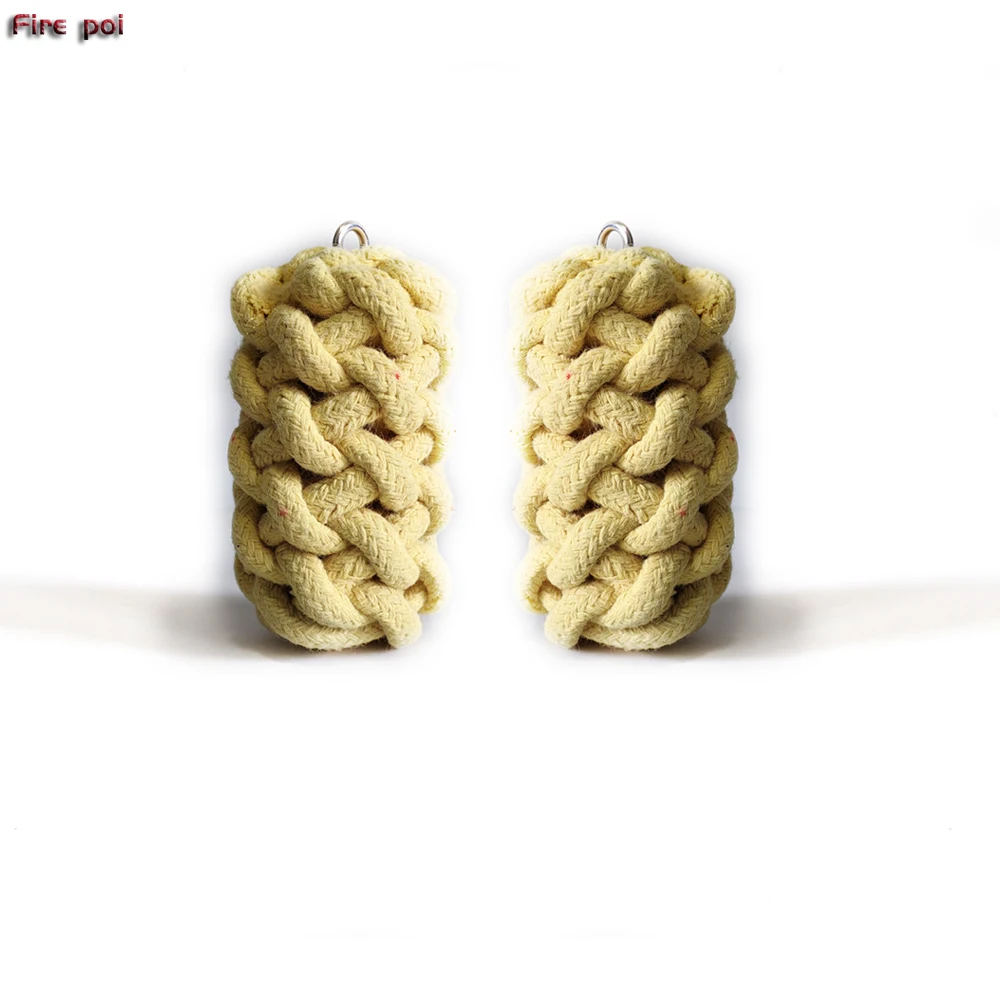 Fire Dancing Equipment Juggling Props Flow Arts Commnunity Fire Spinning Tools Pure Kevlar Rope Wick Head Large Isis Poi