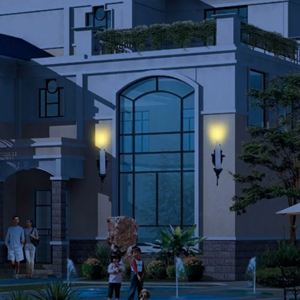 1.9*3.2cm Dollhouse Wall Lamp ABS Metal Material 12V White/Warm Light Model House Garden Decor Sand Table Chandelier