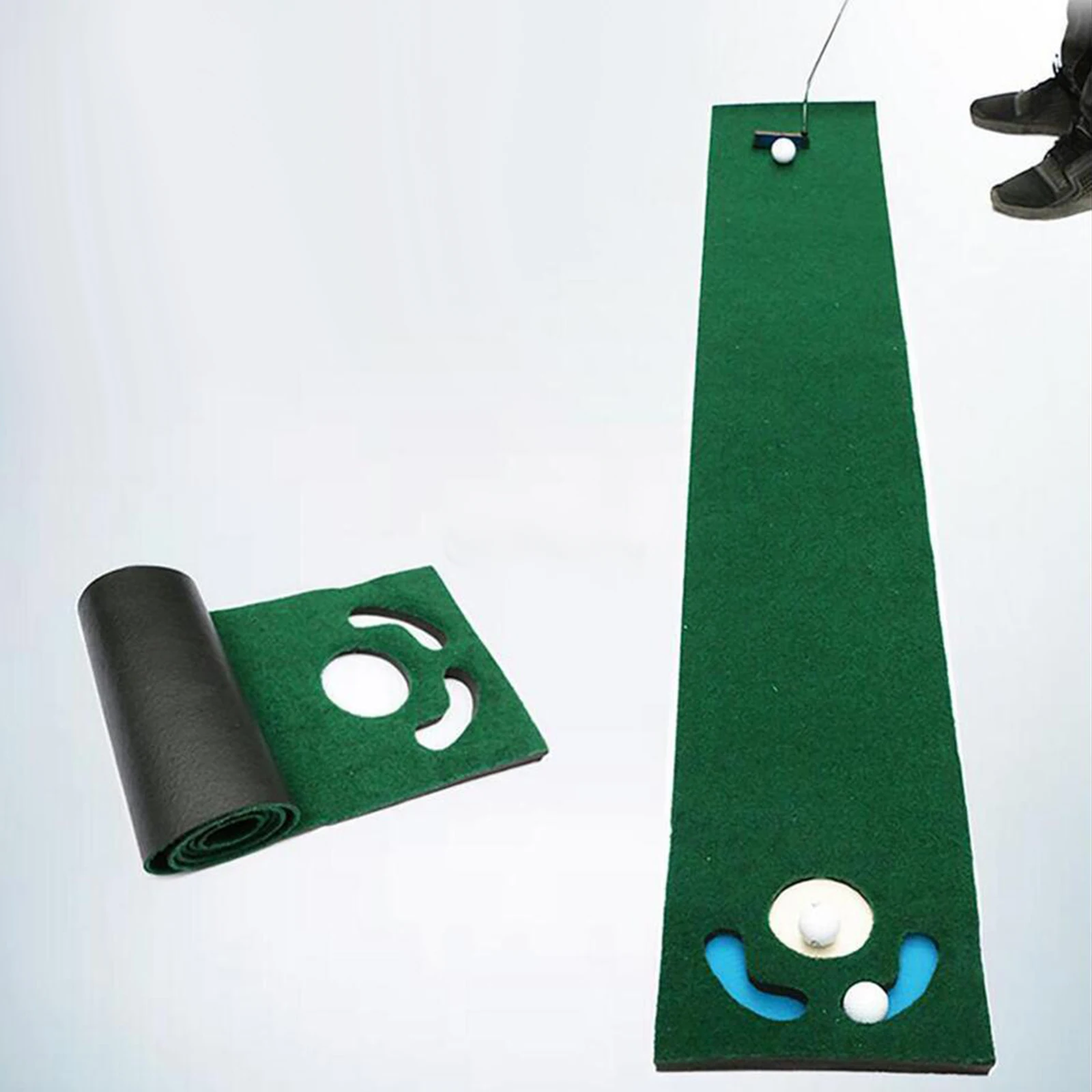 Foldable Golf Putting Mat Lightweight Golf Putting Practice Mat Portable Durable Golf Training Pad Golf Accessories for Adults 2