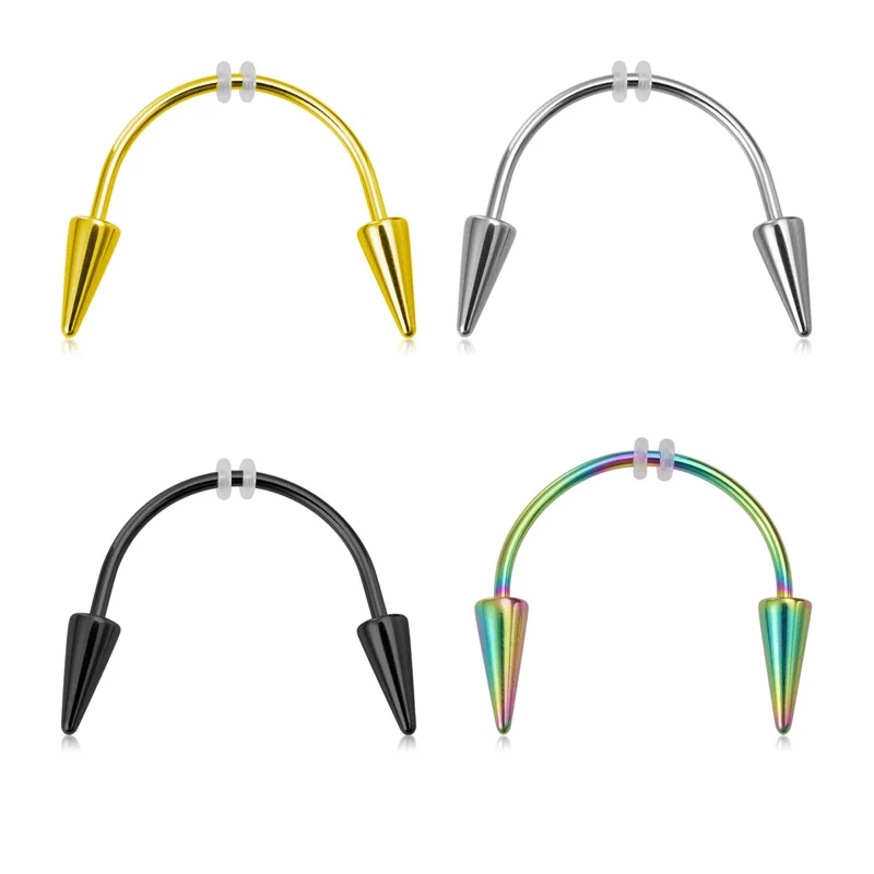 1pc Vampire Fangs Smiley Piercing Cosplay Jewelry Surgical Steel