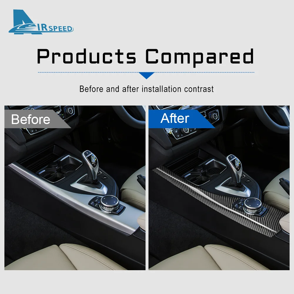 Auto Interieurbekleding Voor BMW 1 2 Serie F20 F21 F22 F23 2012-2018 Koolstofvezel Auto Console CD Panel Frame AC Ventilatieopeningen Cover Sticker Trim Accessoires Auto Interieur (Kleur : 5