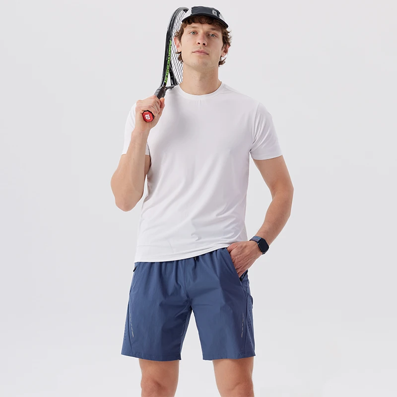 Quick Dry Men's Tennis Suit Sports T-shirts Set Gym Clothing Fitness Training Running Sportswear with Shorts Jogging Tracksuit