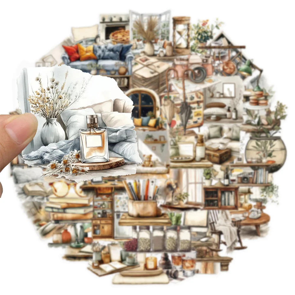 Home Art Theme Decorative Sticker Set (50 PCS)