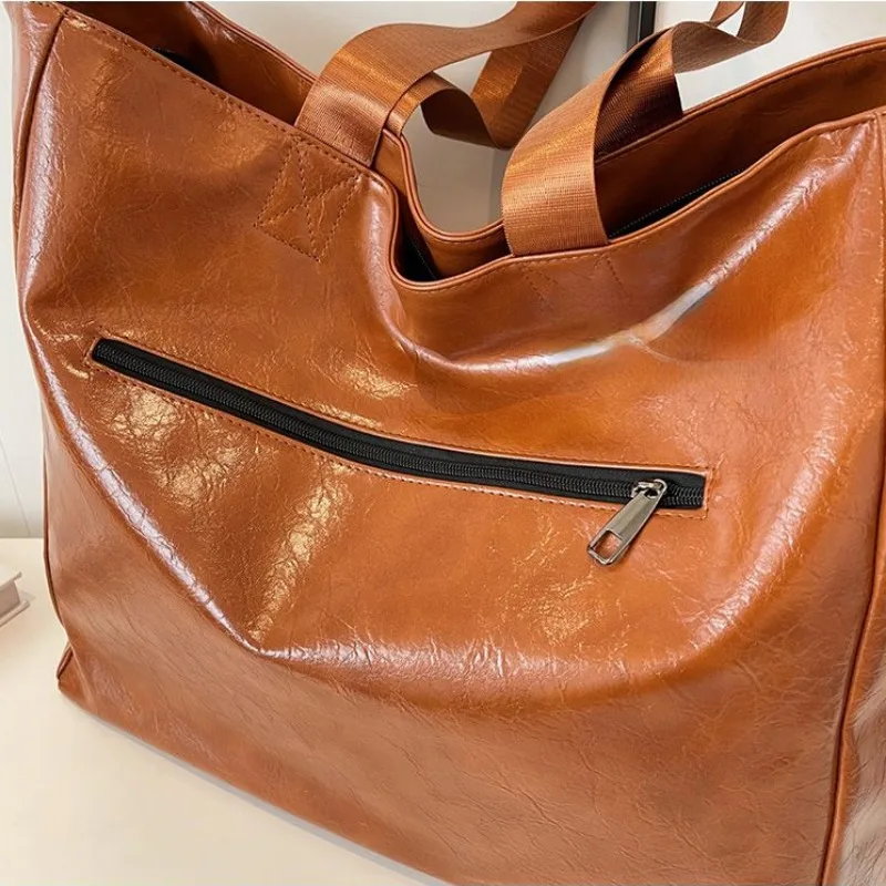 2024 New Outgoing Fashion Versatile Shoulder Bag Lazy Style College Student Handheld Large Capacity Tote Bag Women Fashion Bags