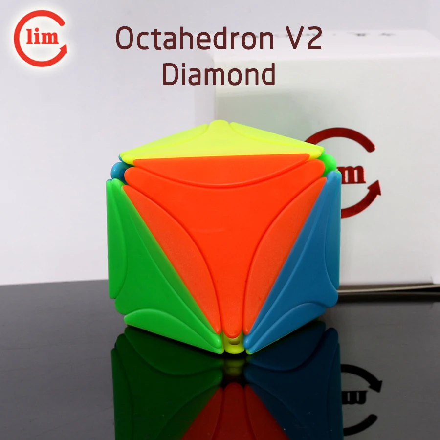 

FS LimCube Octahedron V2 Волшебные кубики в форме алмаза Octahedral Stickerless 8 Face Cubo Magico фиджет игрушки умные игры 특큐