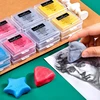 Faber-Castell 2pcs Drawing Art Kneaded Erasers for Correcting,Lightening Charcoal Pencil and Pastel Artists Works, Gray in Box 2