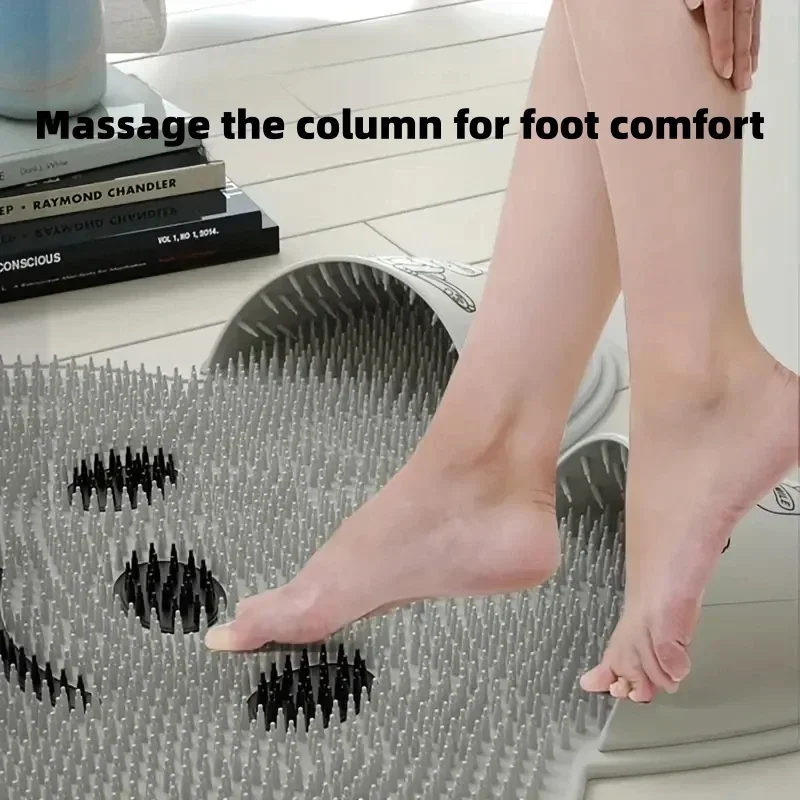 Silicone Foot Massage Bathroom Anti Slip Pad Back Massage Bathing Foot Dead Skin Removal Tool Shower Floor Mat