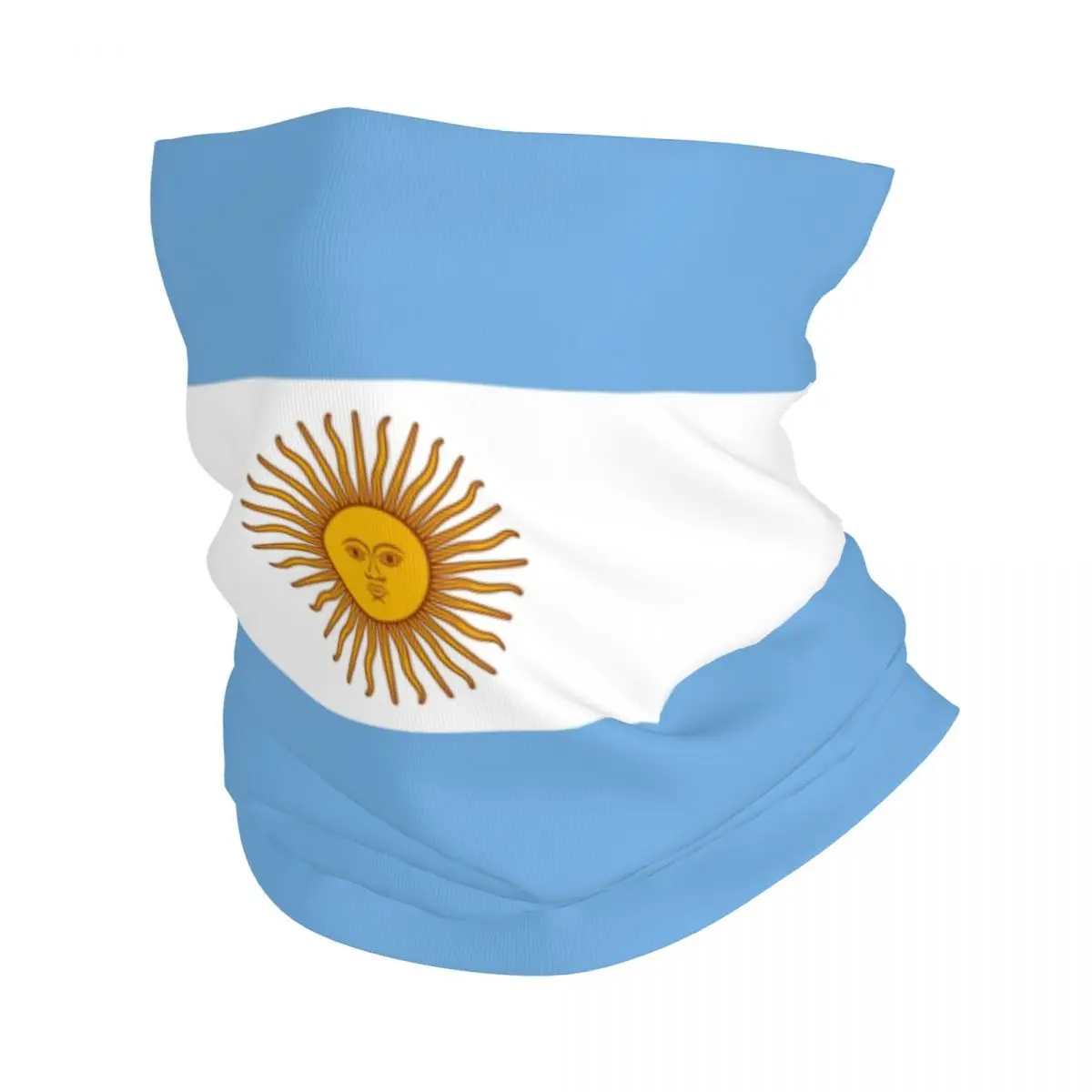 

Argentina Flag Throw Blanket Bandana Neck Cover Printed Wrap Scarf Warm Headband Cycling for Men Women Adult Winter