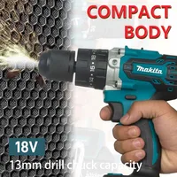 Makita rechargeable impact drive drill DDF487 13mm handheld brushless motor 18V wireless lithium power tool 2