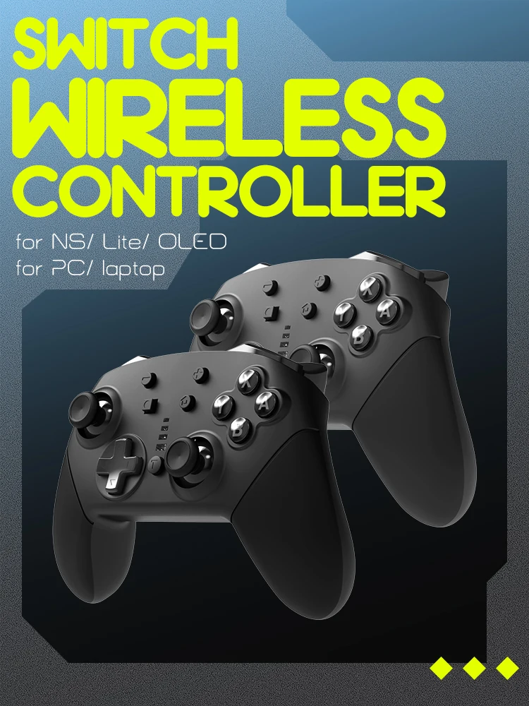 DATA FROG Kawaii Wireless Gamepad Compatible Nintendo Switch Console Turbo Game Controller with Headphone jack for Switch Lite