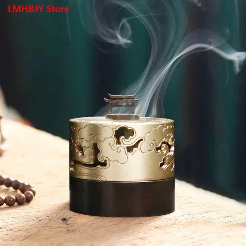 

LMHBJY Incense Burner Pure Brass Home Creative Incense Burner Decoration Indoor Cloud Incense Burner