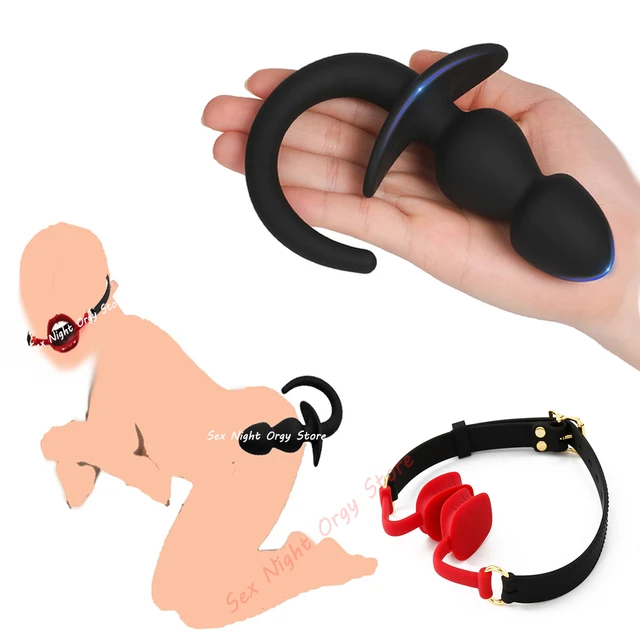 Dog Tail Butt Plug Plugs Anal Puppy Play Kink Sub Lizard BDSM Toys Sex Toy