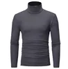 Spring Autumn Winter Men's Bottom Shirt High Elasticity Men's Casual Long Sleeve Sports Turtleneck Quality Tops 6