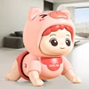 Baby Crawling Guide Toys Training Party Up Crawling Baby Electric Learning To Climb Music  Early Education Doll 1