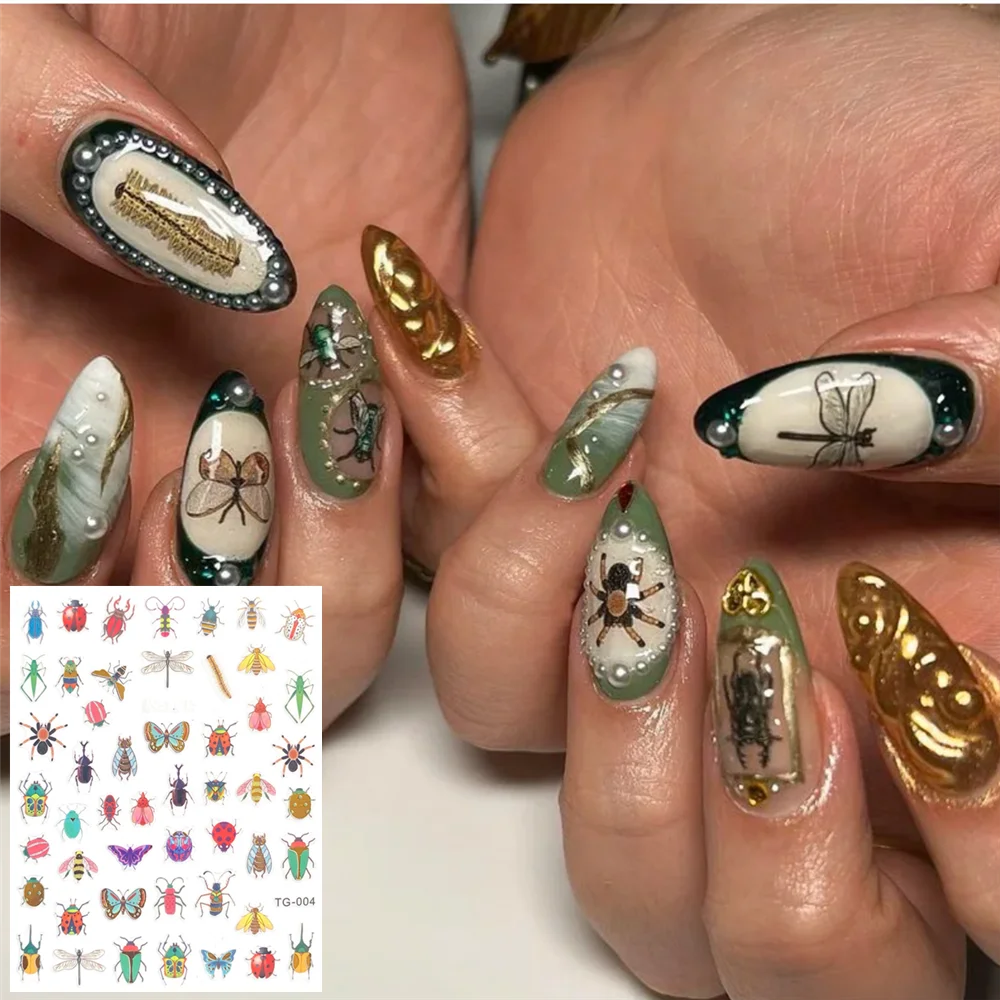 TSC-577 TSC-576 Dark Cute Cat DIY 3D Back glue Nail Art Stickers Decals Sliders Nail ornament decoration