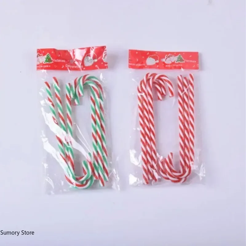 Cute Xmas Candy Canes Lollipop Christmas Tree Ornament Hanging Christmas Home Decoration Navidad Natal Noel Decoration