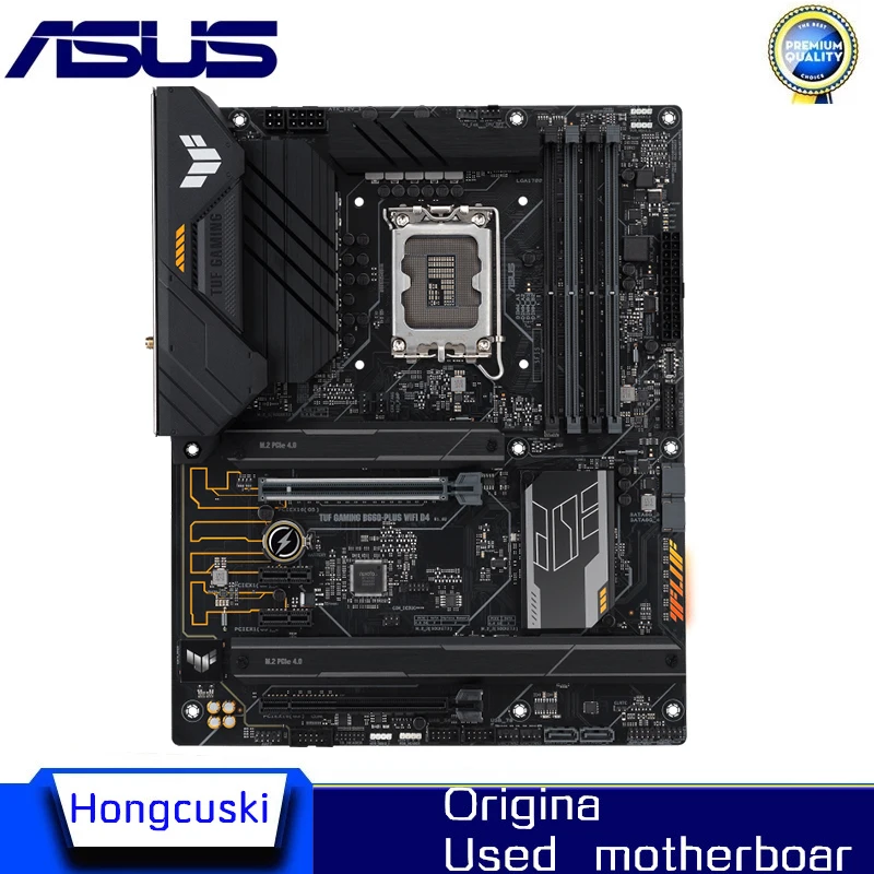 Б/у материнская плата B660M для ASUS TUF GAMING B660-PLUS WIFI D4 LGA 1700 DDR4 B660 с поддержкой процессора i5 10400f i3 12100f 12400f