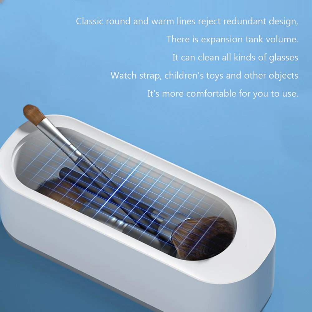 Ultrasonic Jewelry Cleaner Machine Multifunctional Glasses Cleaner USB Rechargeable Cleaning Machine for Retainer Watches 5