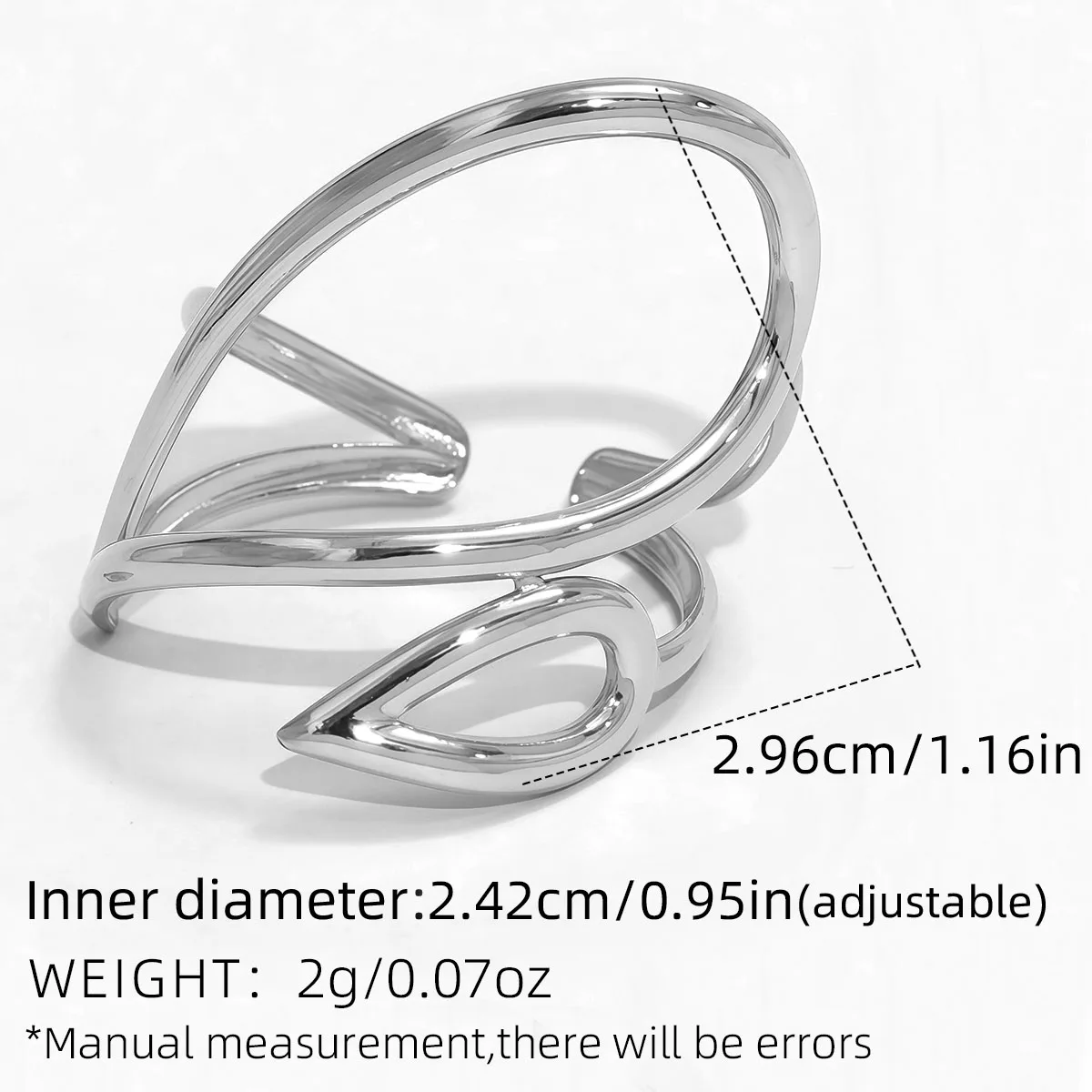 Modischer Edelstahlring mit geometrischem Liniendesign, 18 Karat vergoldet, wasserdichter Damenschmuck für den täglichen Gebrauch, Urlaub am Meer usw – Detail 3