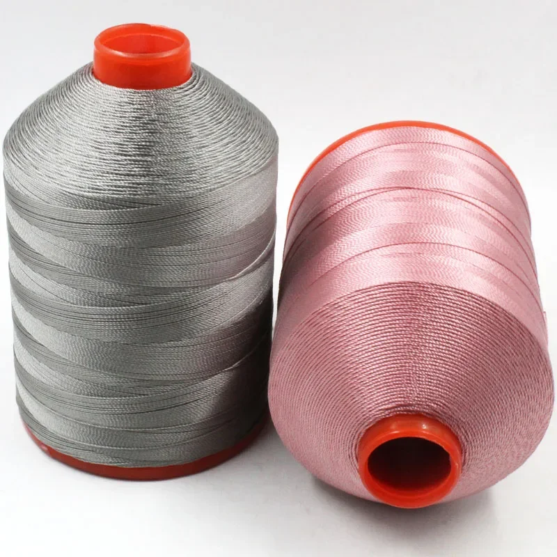 500g 210D/9/6/4 산업용 재봉틀 강력 폴리에스터 재봉실, 0.7mm 소파, 자동차 가죽, 니팅용 실