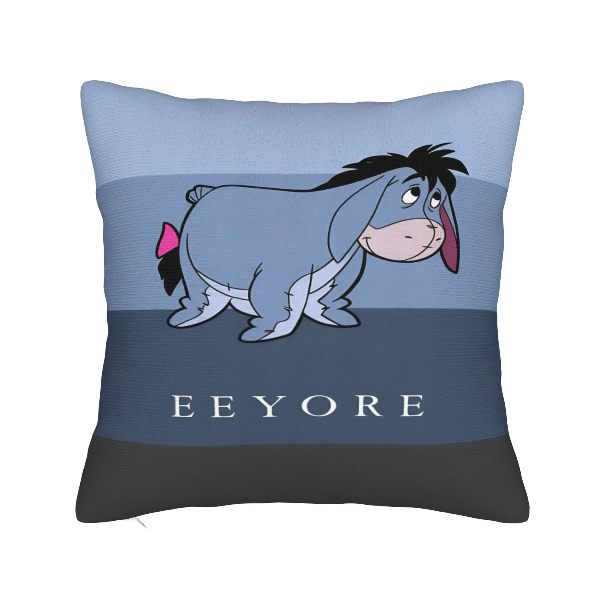 위니 푸우 베개 커버 Eeyore 귀여운 재미있는 베개 커버 소파 소파 침대 거실 사각 베개 커버