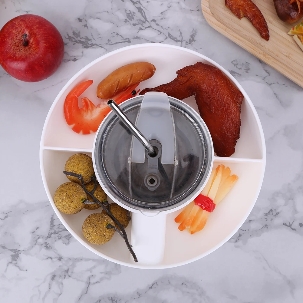 Silicone Snack Tray For Stanley 30/40 Oz Tumbler Cup Accessories Snack Bowl For Stanley Dupe 40oz Reusable Ring Holder