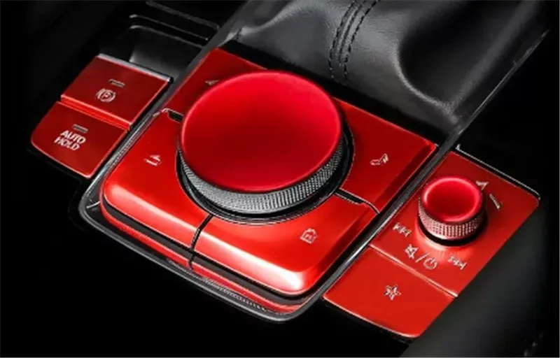 10 teile/los Aluminium Legierung zentrale steuerung Multimedia tasten Für 2020-20223 Mazda3 Axela CX-30 – Detail 1