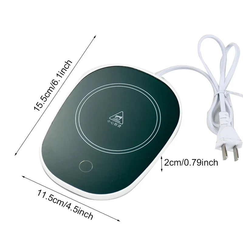 Electric Smart Thermostatic Coaster Suitable for Home and Office Suitable for Hot Coffee Tea Milk Water Portable and Waterproof