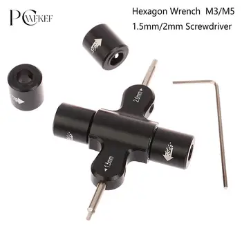 M3 M5 Ratchet Wrench Screw Nut 1.5 2.0mm Hexagon Screwdriver Quick Release Propeller Motor Prop Tool For RC Quadcopter FPV Drone