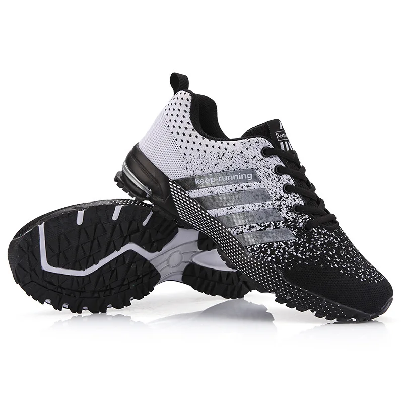 New 2023 Men Running Shoes Breathable Outdoor Sports Shoes Lightweight Sneakers for Women Comfortable Athletic Training Footwear