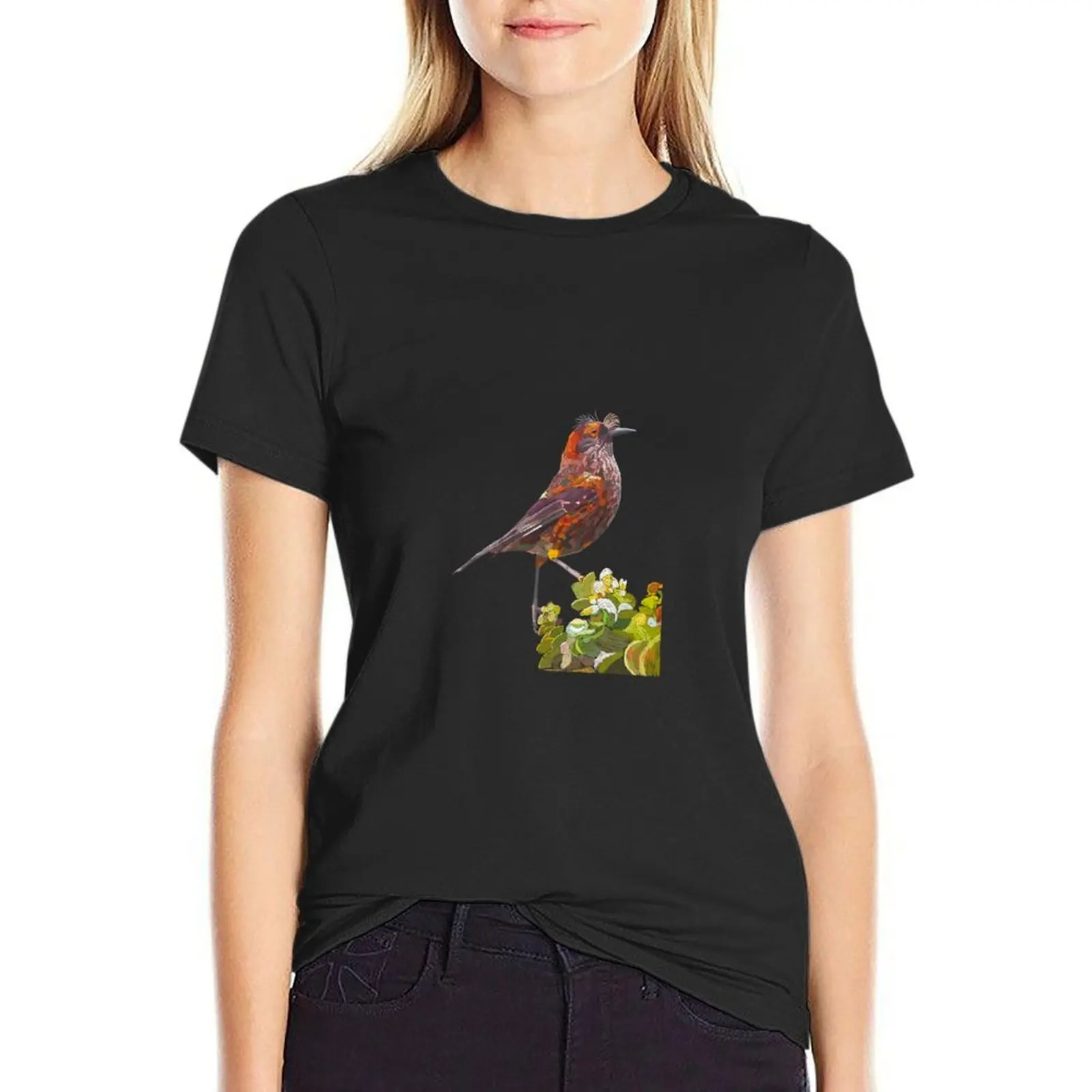 

Akohekohe, Hawaiian Bird T-shirt anime clothes summer clothes t shirt Women