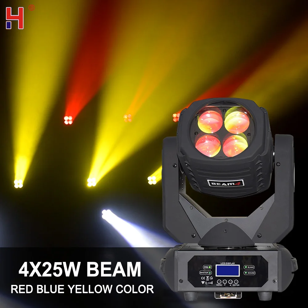 HongYi Led Moving Head Light 4X25 Super Beam Stage Light