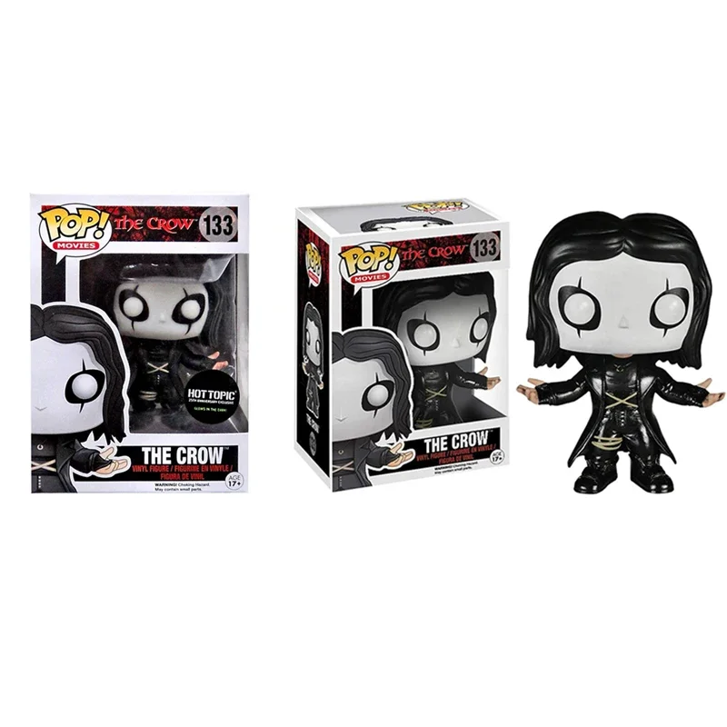 thumbnail image 2 of Figura de acción exclusiva de Funko Pop The Crow, modelo de juguete coleccionable, brilla en la oscuridad, n.° 133, del 25.° aniversario, 2 of 5