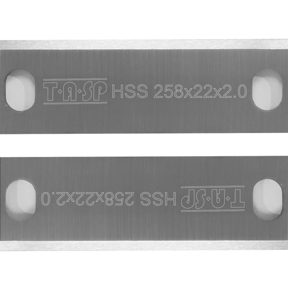 Woodworking Tools Planer Blades 1 Pair 258mm HSS Planer Blade 258 x 22 x 2mm Thickness Planer Knife Spare Part Scheppach HMS1070 Bernardo PT-250 Kity DRA260