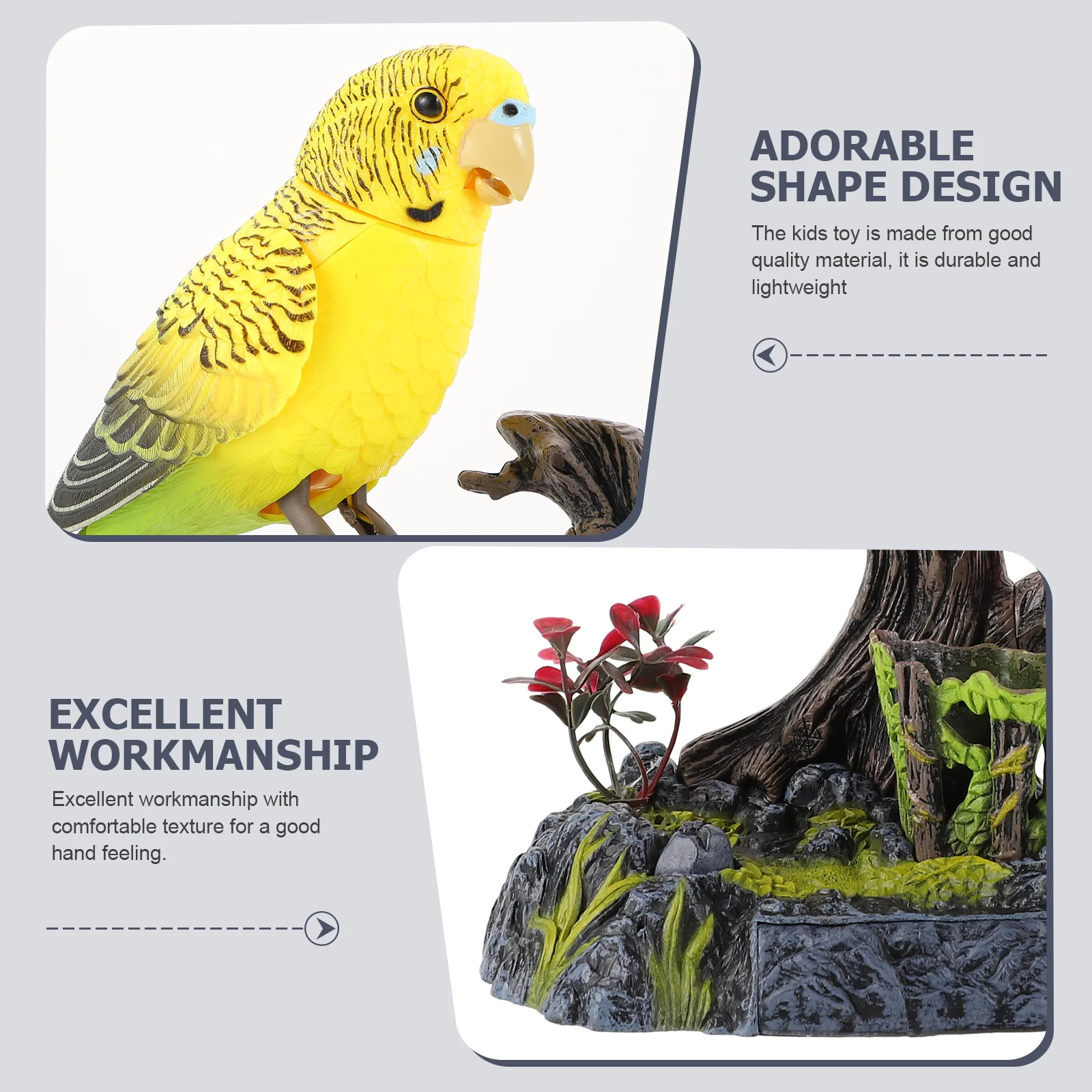 Parrot Voice Control Toy Electric Induction Puzzle Early Learning Talking Bird Abs Kids Good Helper Child Recording 4