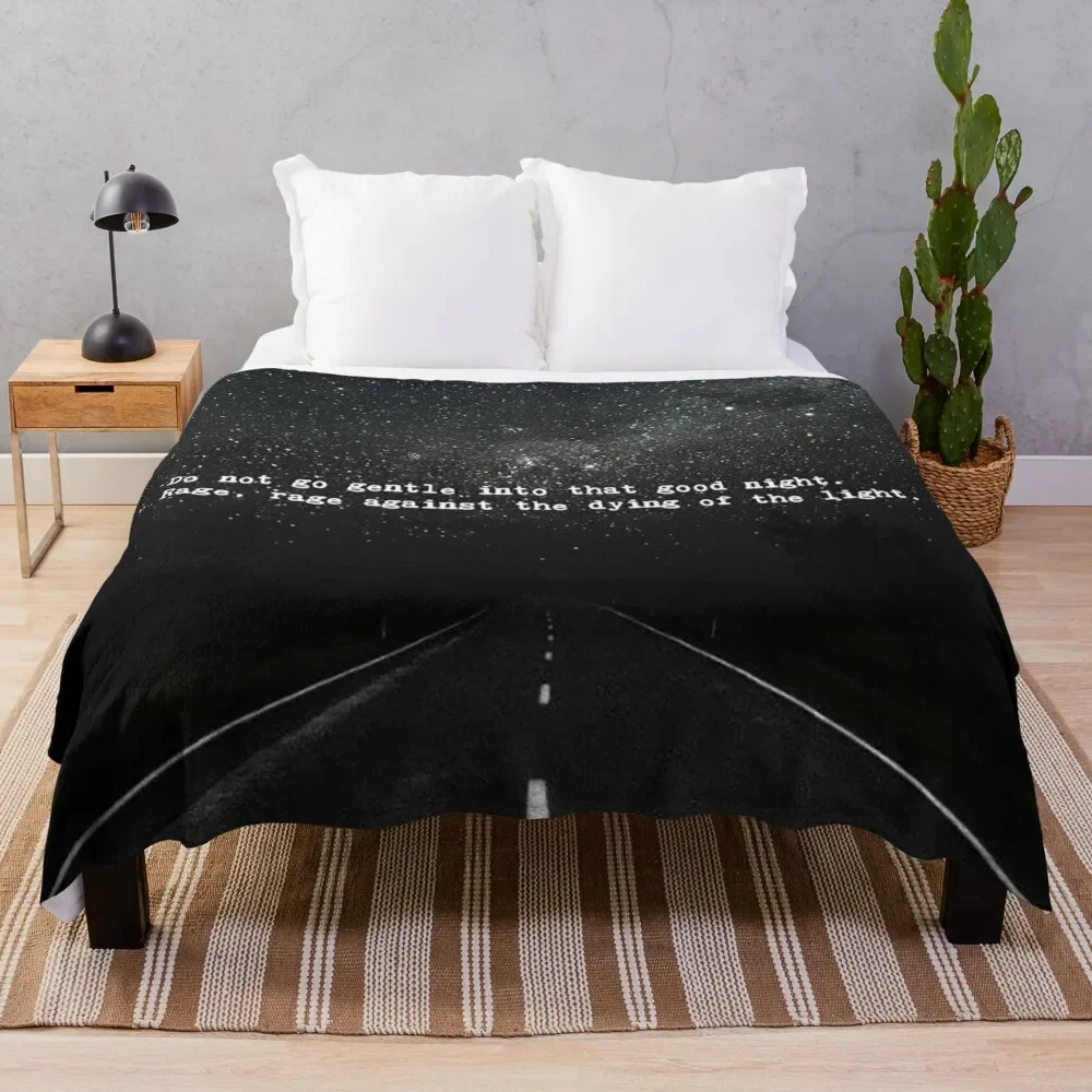 

Do not go gentle Throw Blanket Furry Beach Fashion Sofas Blankets
