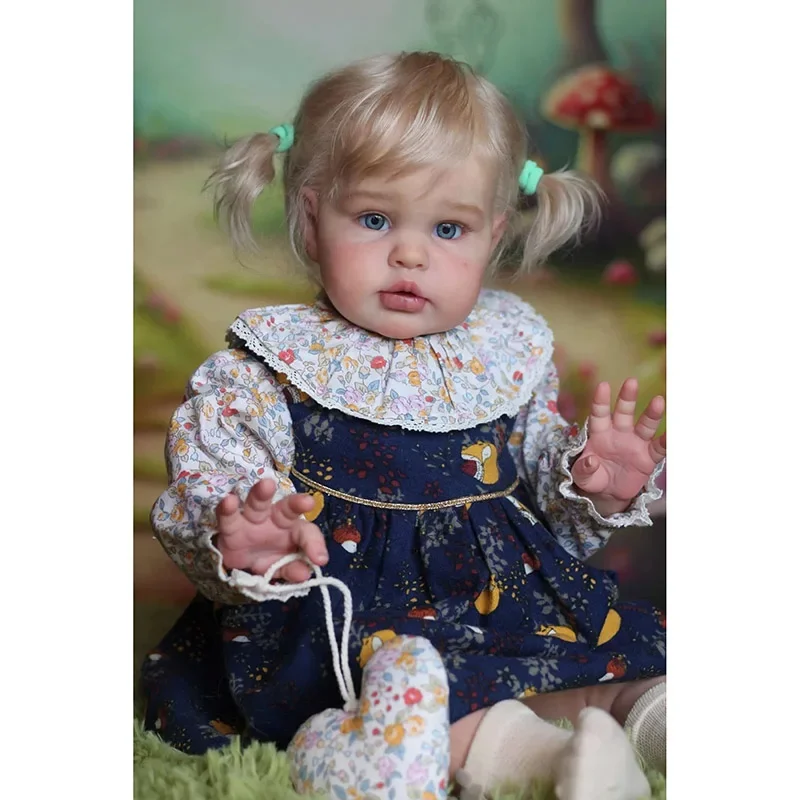 60cm Lifelike Blonde Hair Smile Reborn Toddler-Maddie